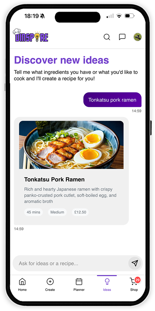 AI Recipe Generation
