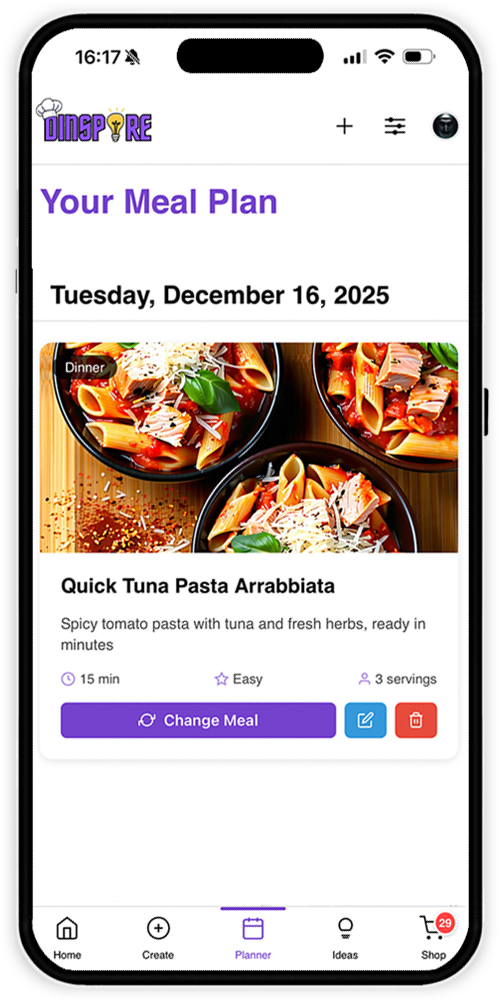 Meal Planning Feature